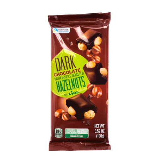 Dark Chocolate With Whole Roasted Hazelnuts^Lidl Clearance