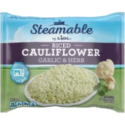Frozen Riced Cauliflower, Garlic And Herb^Lidl Best