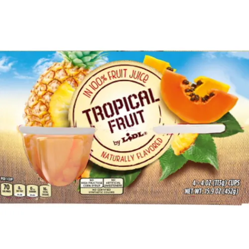 Fruit Cups, Tropical Fruit^Lidl
