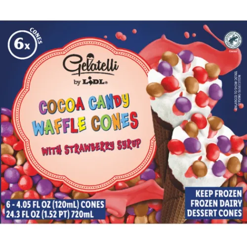 Gelatelli Frozen Dark Chocolate Waffle Cones^Lidl Hot