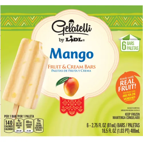 Gelatelli Frozen Mango Fruit & Cream Bars^Lidl Online