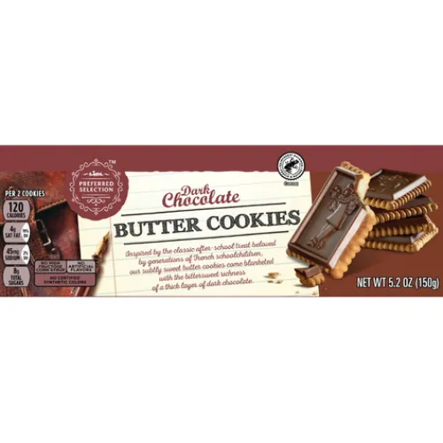 Preferred Selection Dark Chocolate Butter Cookies^Lidl Clearance