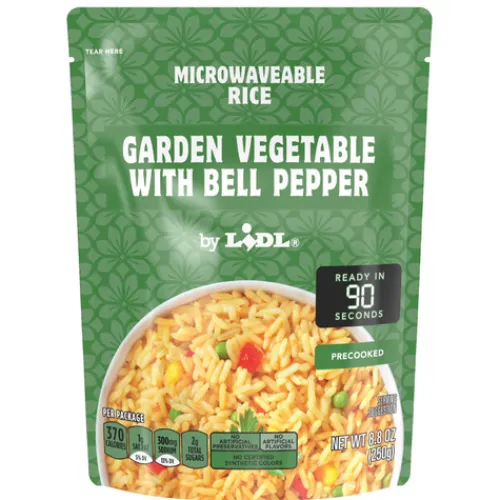 Microwaveable Rice, Vegetable^Lidl Hot