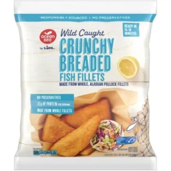 Ocean Sea Frozen Breaded Alaskan Pollock Fish Fillets^Lidl Hot