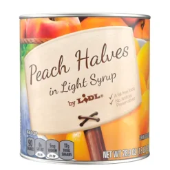 Peach Halves In Light Syrup^Lidl