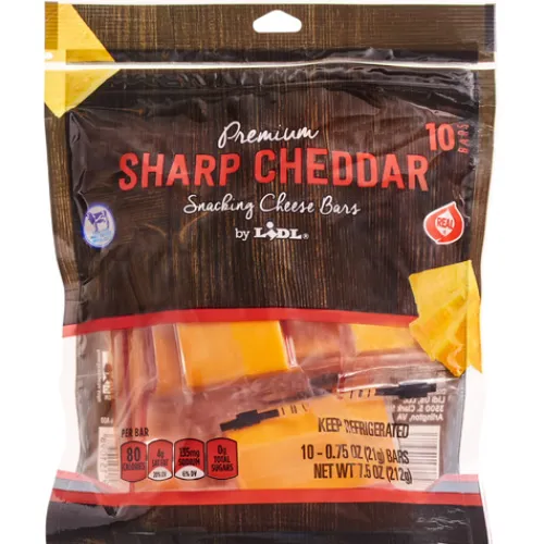 Premium Snacking Cheese Bars, Sharp Cheddar^Lidl Online