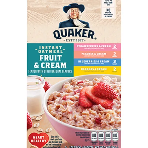 Quaker® Instant Oatmeal, Fruit & Cream^Lidl Outlet