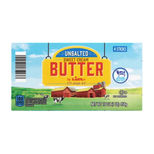 Sweet Cream Butter, Unsalted^Lidl Clearance